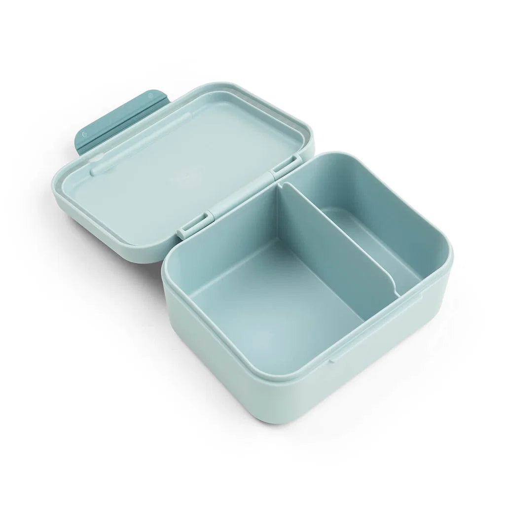 Kleine Snackbox mit Food picks Tiny farm Blau