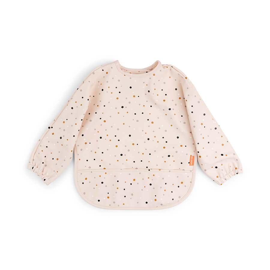 Ärmeltaschen-Lätzchen Happy dots Rosa