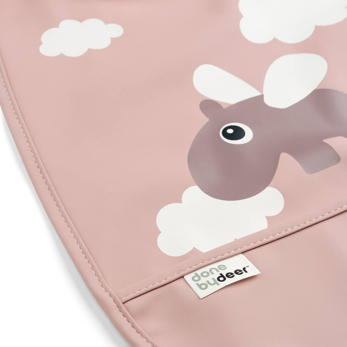 Lätzchen mit Klettverschluss Happy clouds Rosa