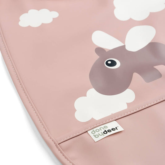 Lätzchen mit Klettverschluss Happy clouds Rosa