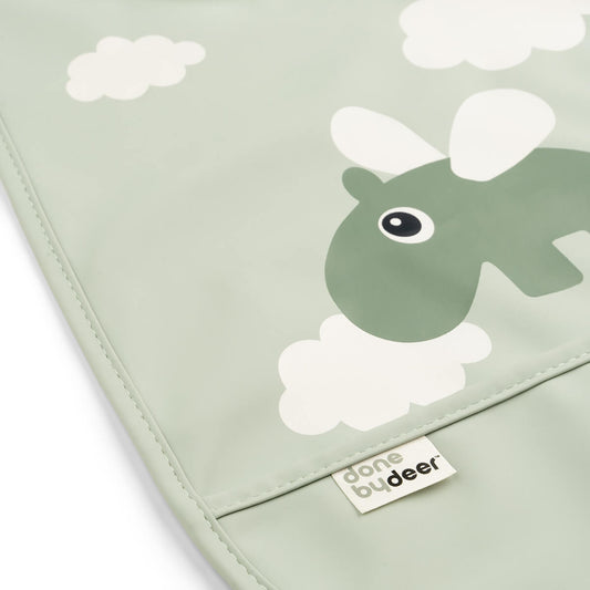 Lätzchen mit Klettverschluss Happy clouds Grün