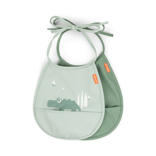 Mini Taschenlätzchen 2-er Pack Croco Grün