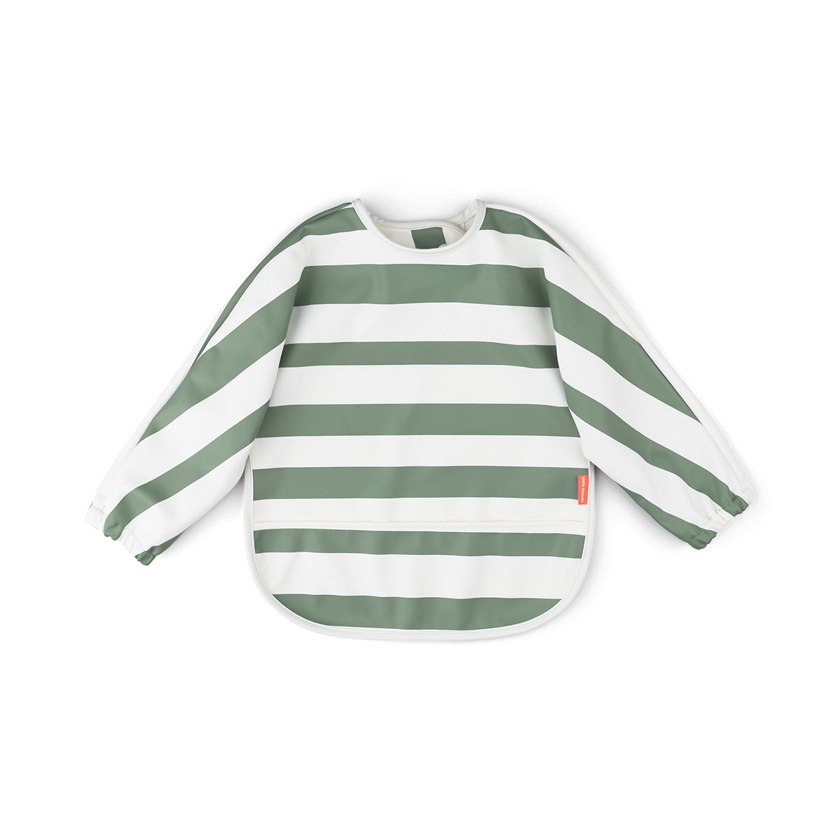Ärmeltaschen-Lätzchen Stripes Grün