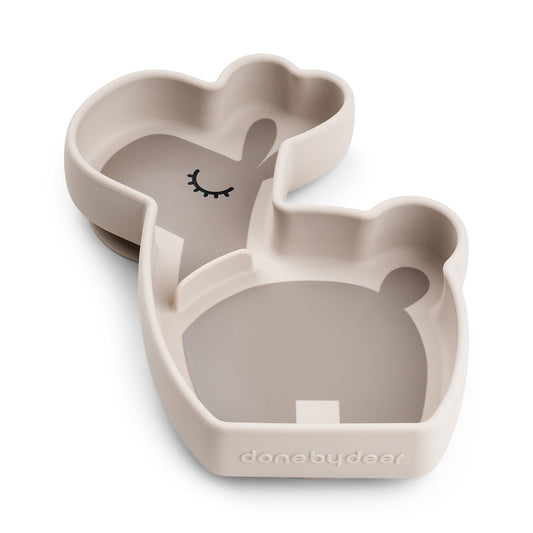 Silikon Stick&Stay Snackteller Lalee Sand