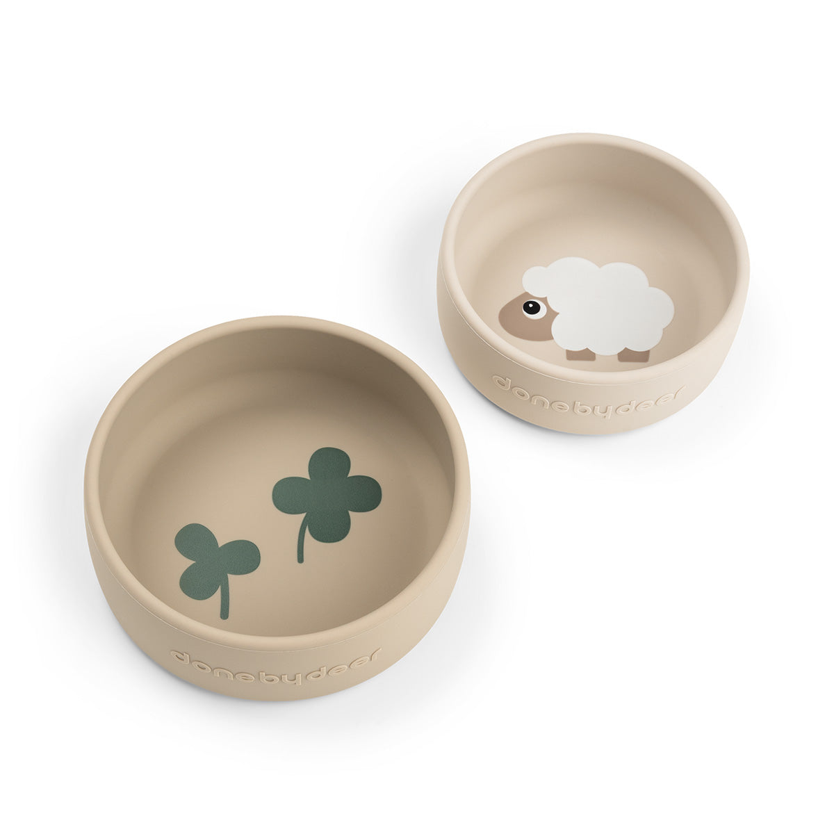 Silikonschüssel 2-er Set Sheepy Sand