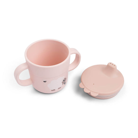 Foodie Trinklernbecher Tiny farm Rosa