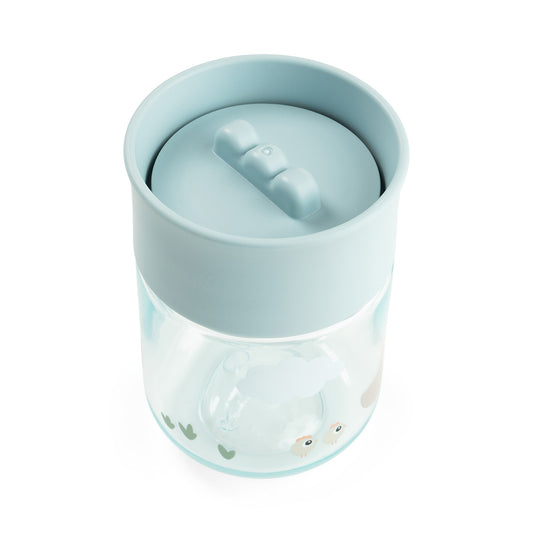Trinklernbecher 360° Tiny farm Blau