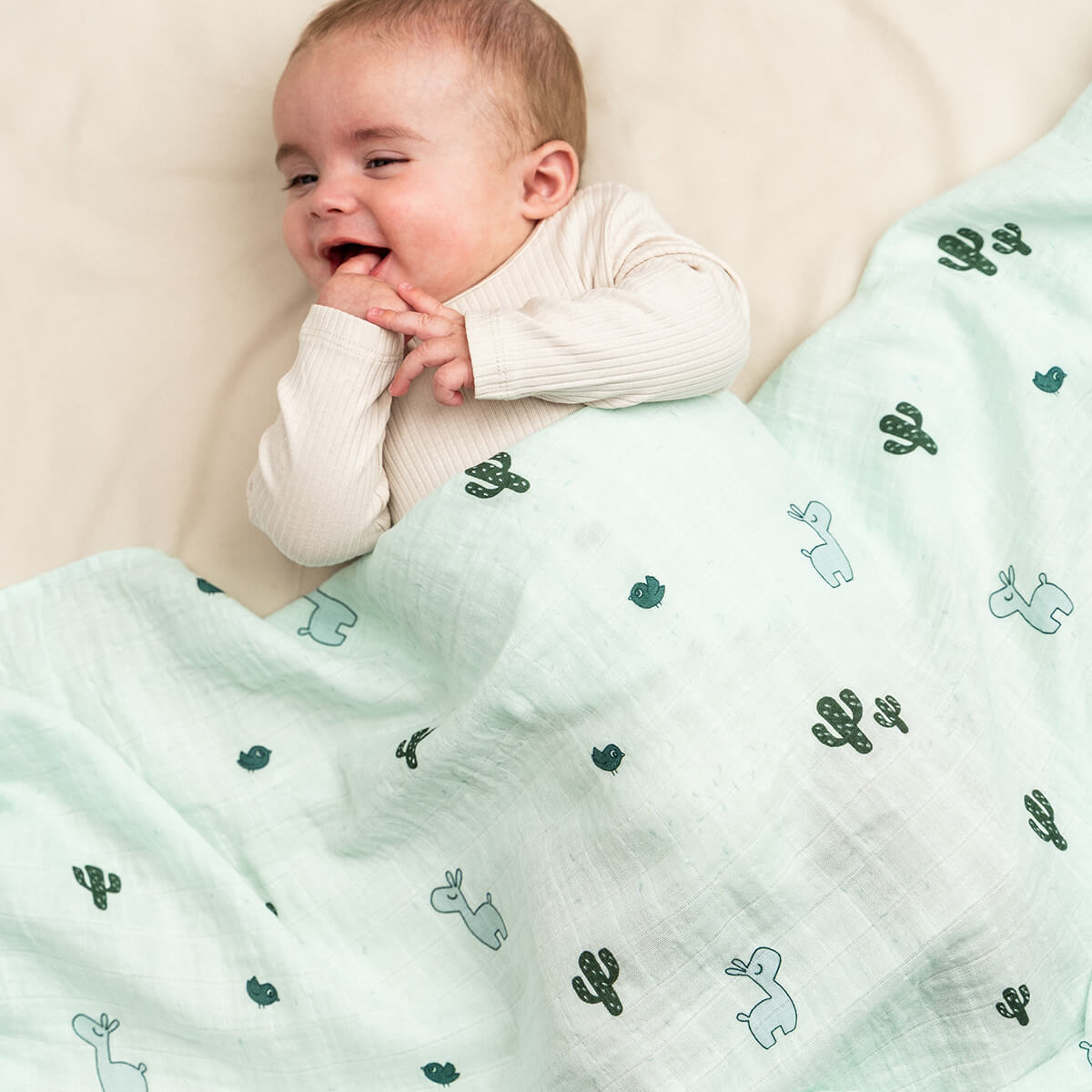 Mullwindel Wrap Lalee Blau