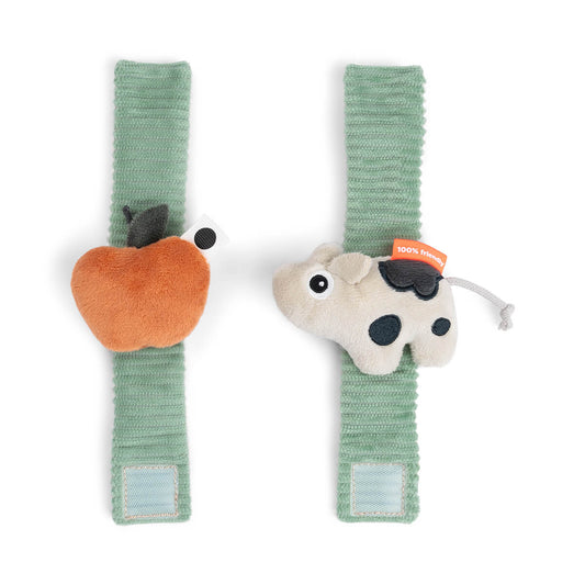 Rasselarmband 2 Stück Dotti Grün