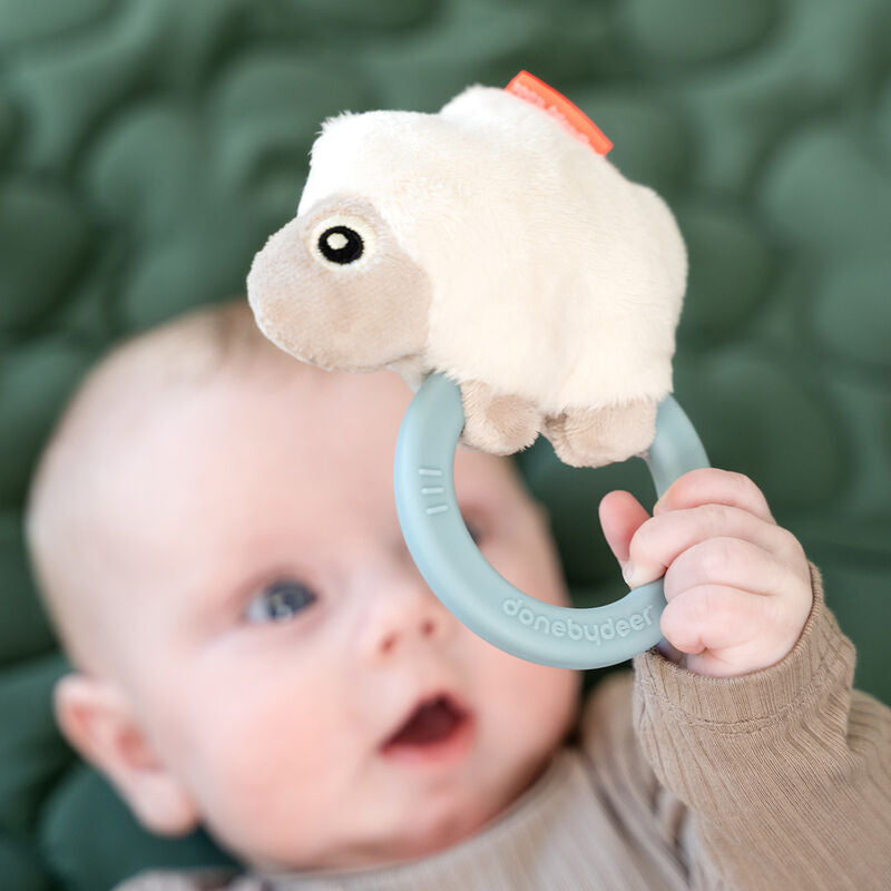 Rassel mit Beissring Sheepy Blue