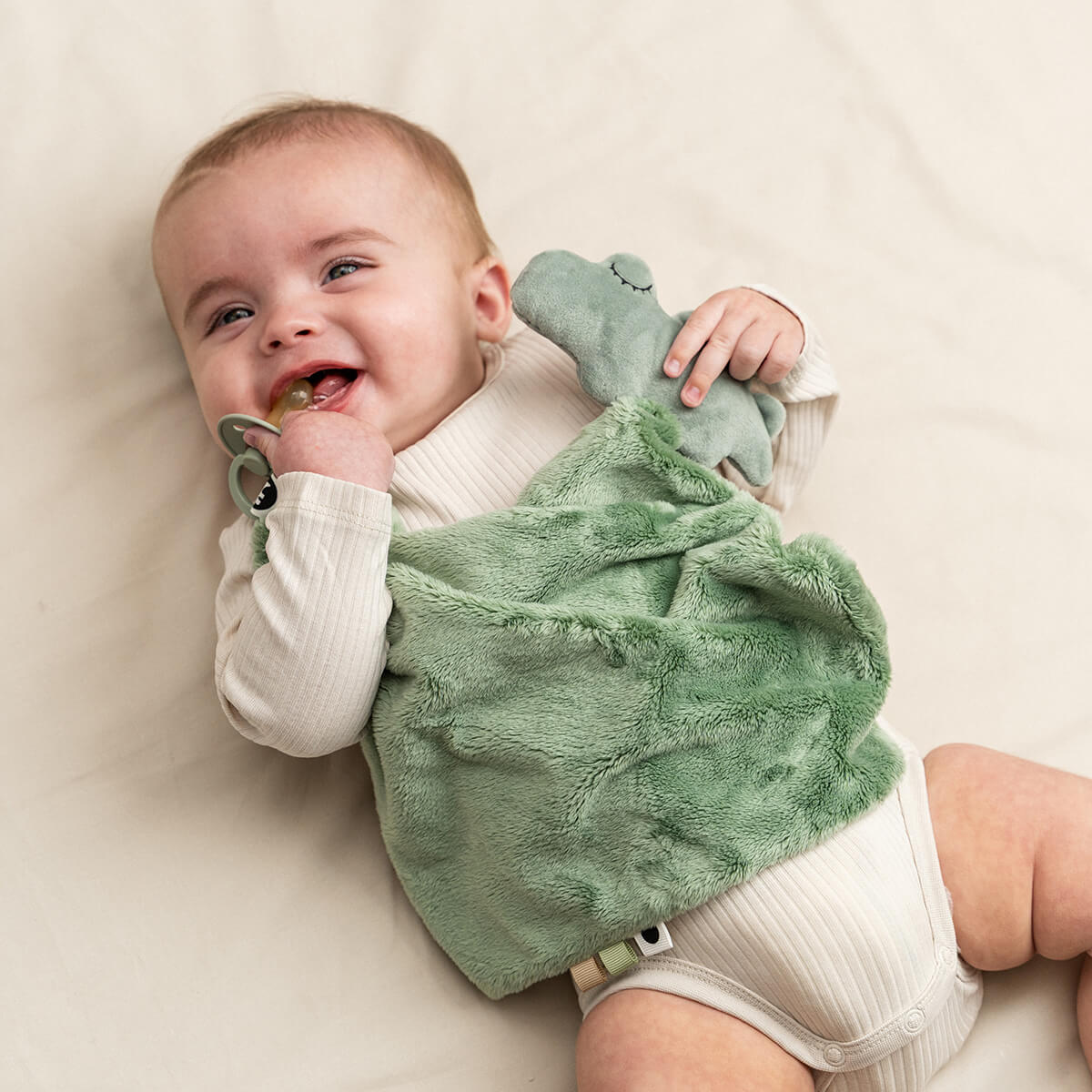Kuscheltuch Croco Grün