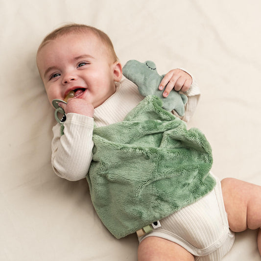 Kuscheltuch Croco Grün