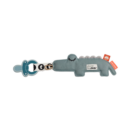 Schnullerhalter Croco Blau