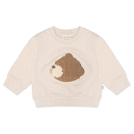 Pullover Oversize Bärenkopf