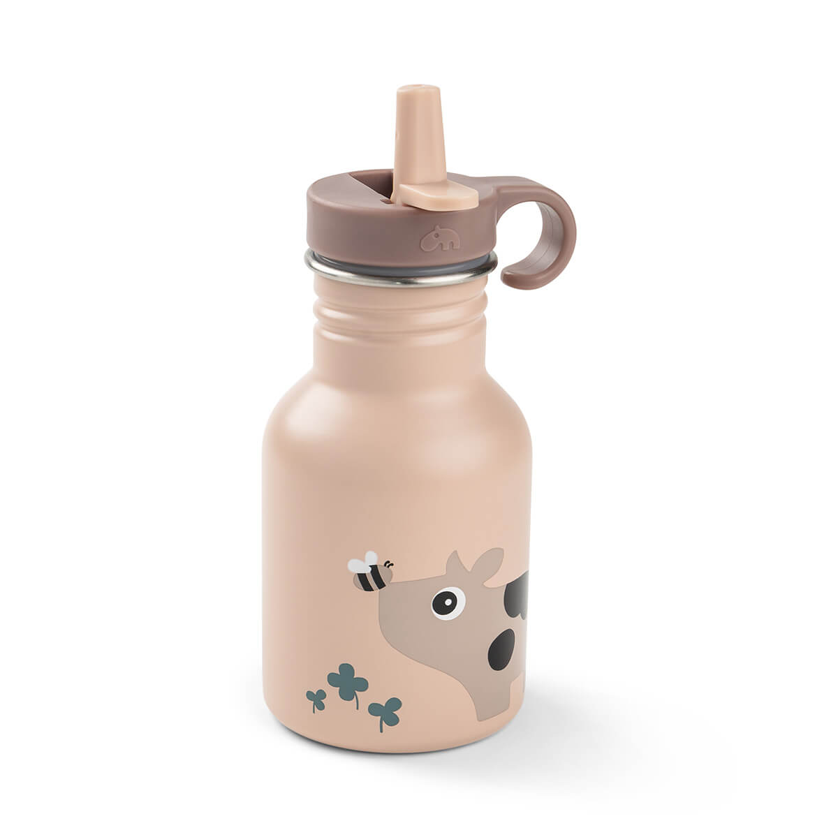 Edelstahl Flasche Tiny farm Rosa 350 ml
