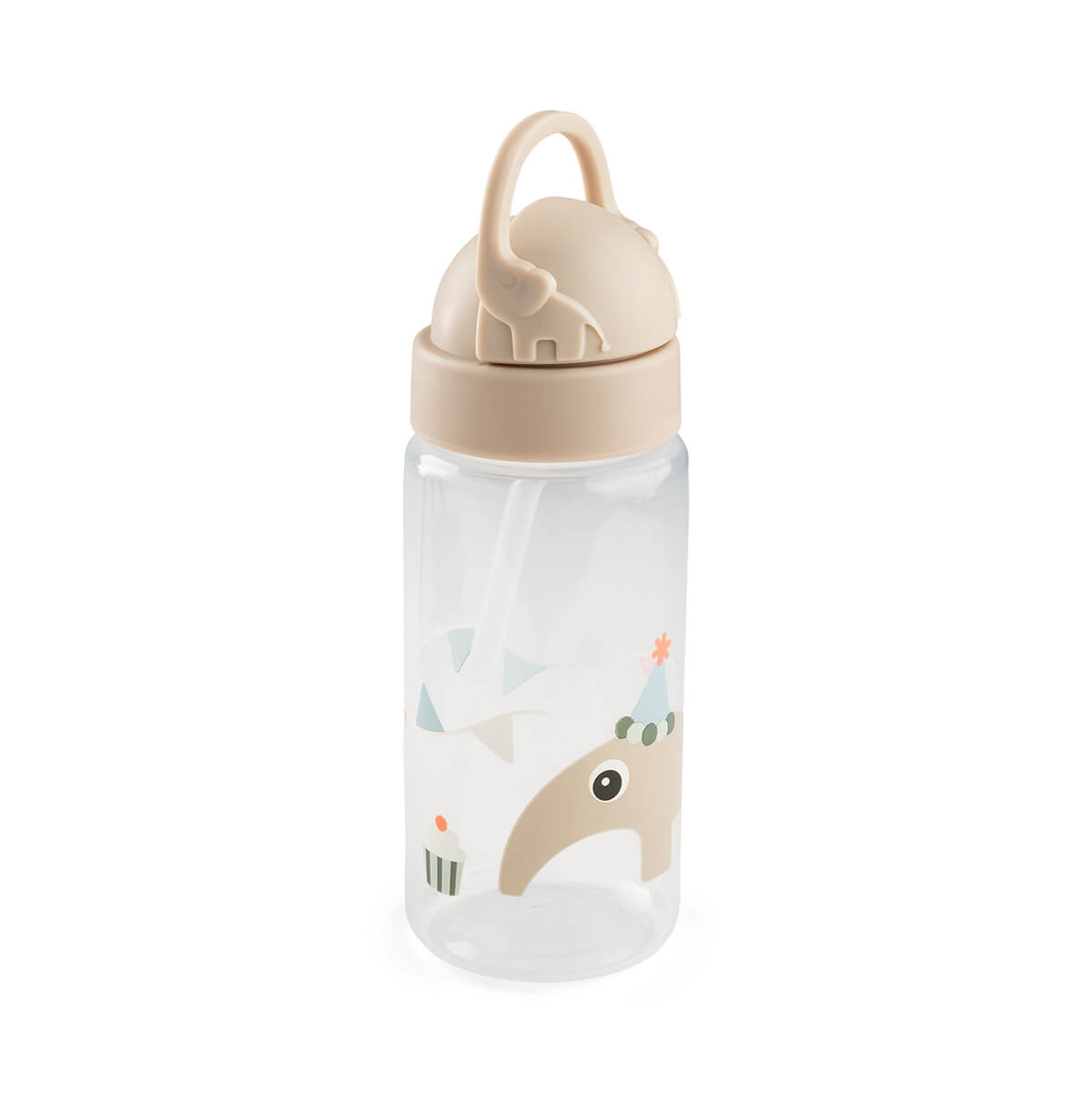 Trinkflasche mit Strohhalm Celebration Sand 350 ml