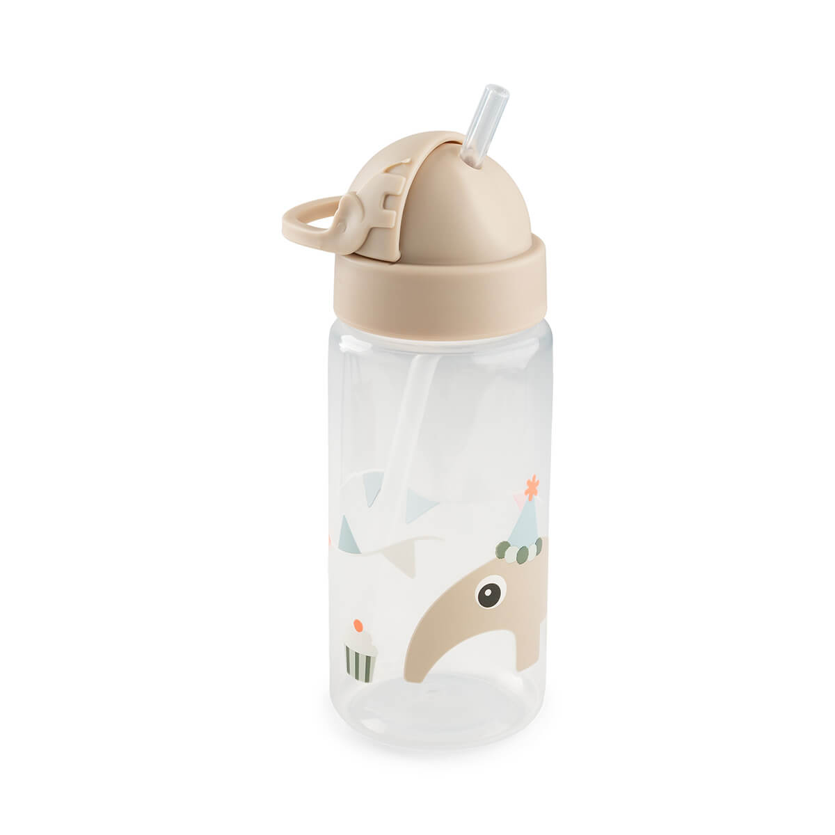 Trinkflasche mit Strohhalm Celebration Sand 350 ml