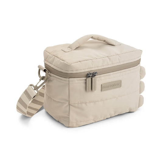 Gesteppte Thermotasche Croco Sand