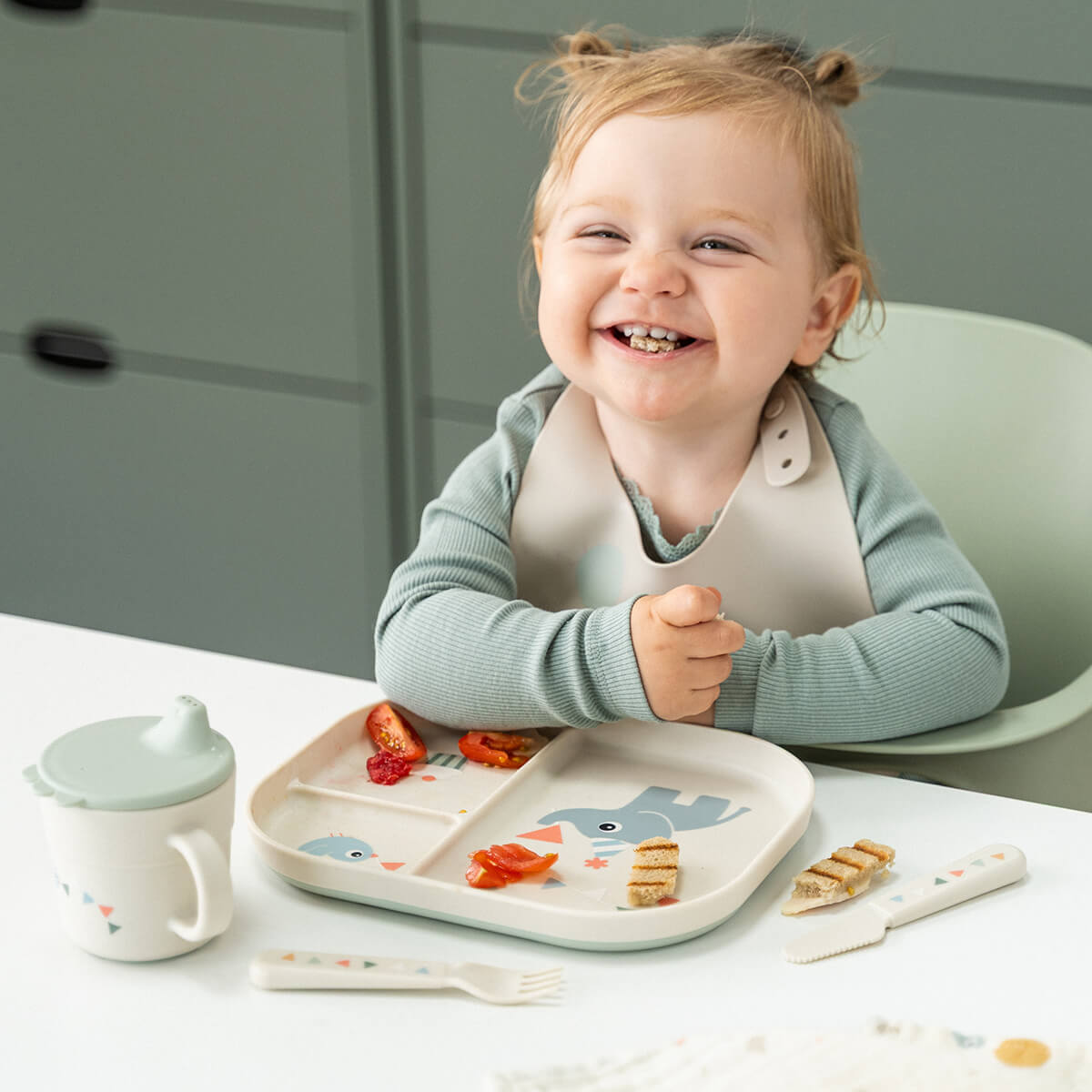 Foodie Kinderbesteck-Set Celebration Sand