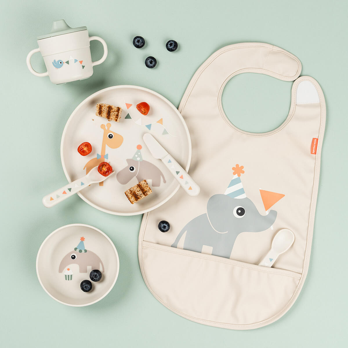 Foodie Kinderbesteck-Set Celebration Sand