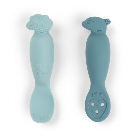 Babylöffel-Set Tiny farm Blau