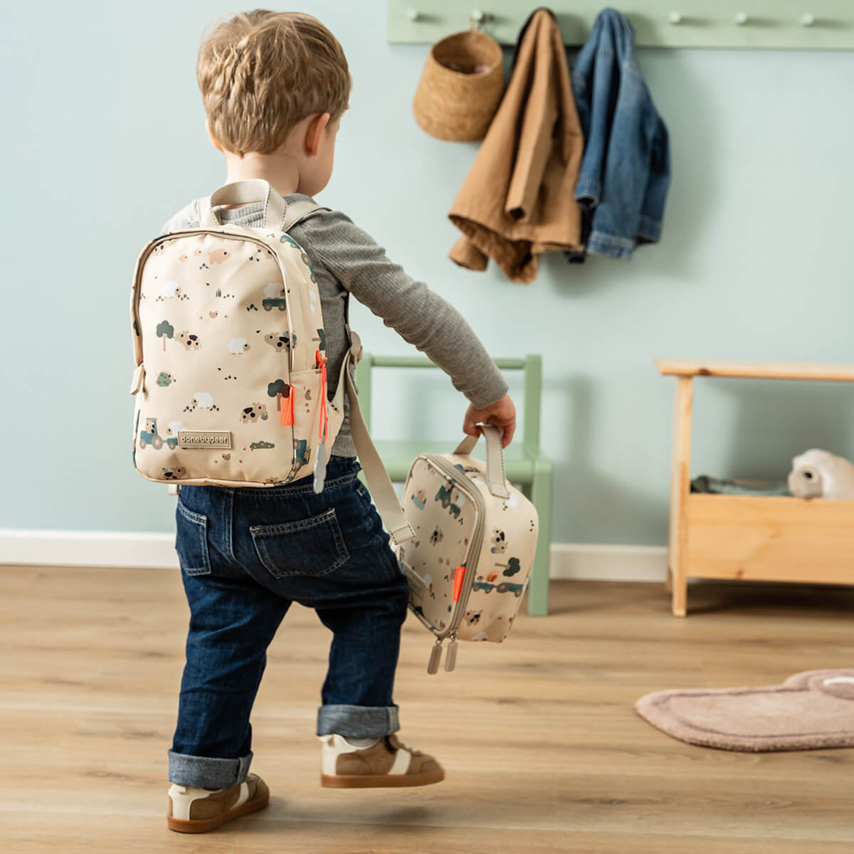 Kleiner Rucksack Tiny farm Sand 4 L