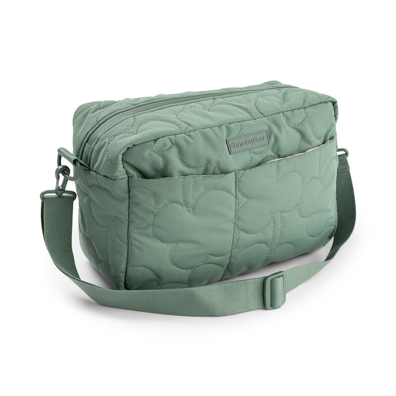 Gesteppte Wickeltasche Grün