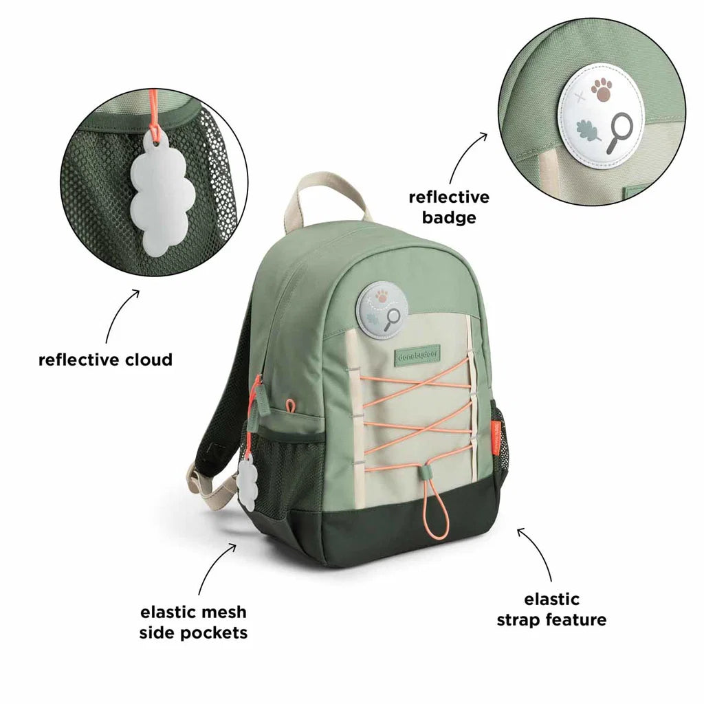 Junior Rucksack Tiny trails Grün 13 L
