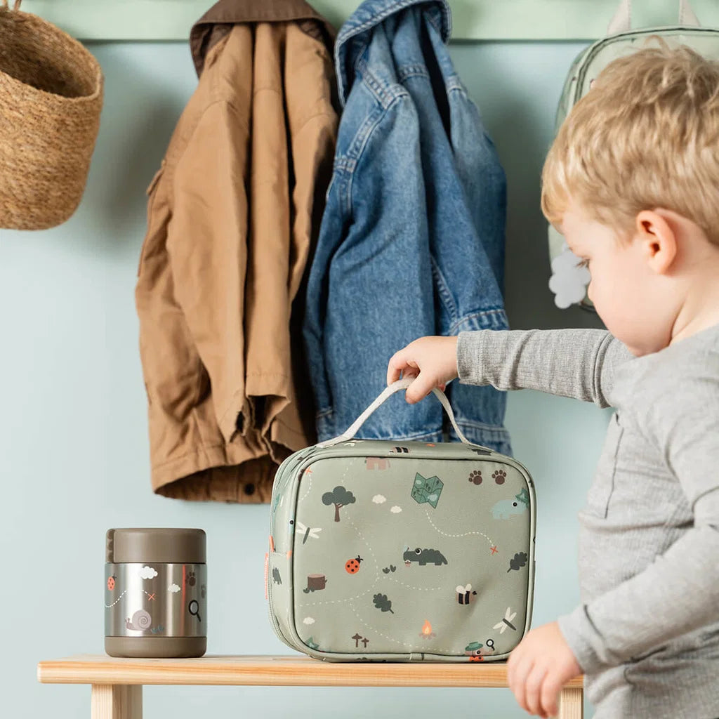 Kleine Thermotasche Tiny trails Grün 2,8 L