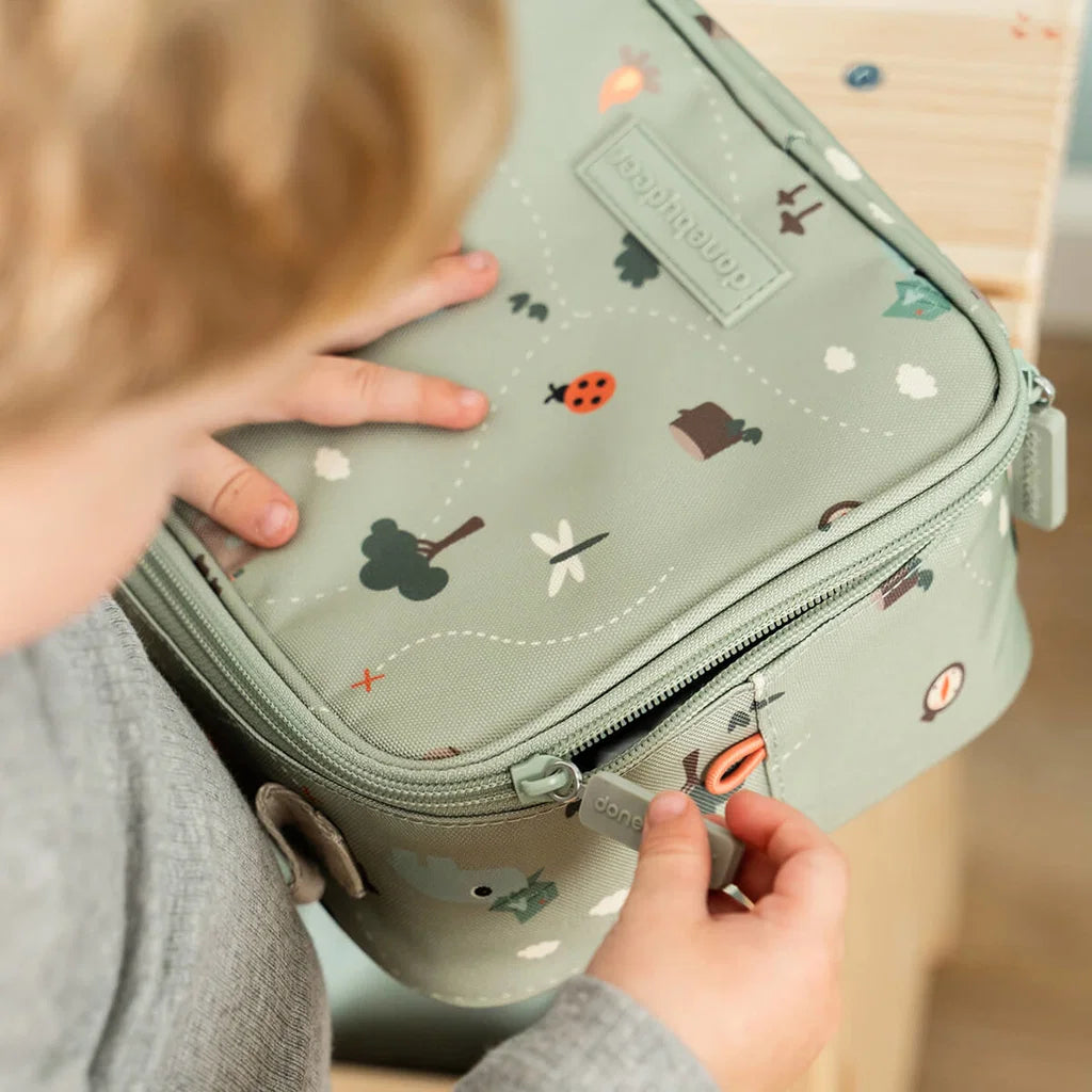 Kleine Thermotasche Tiny trails Grün 2,8 L