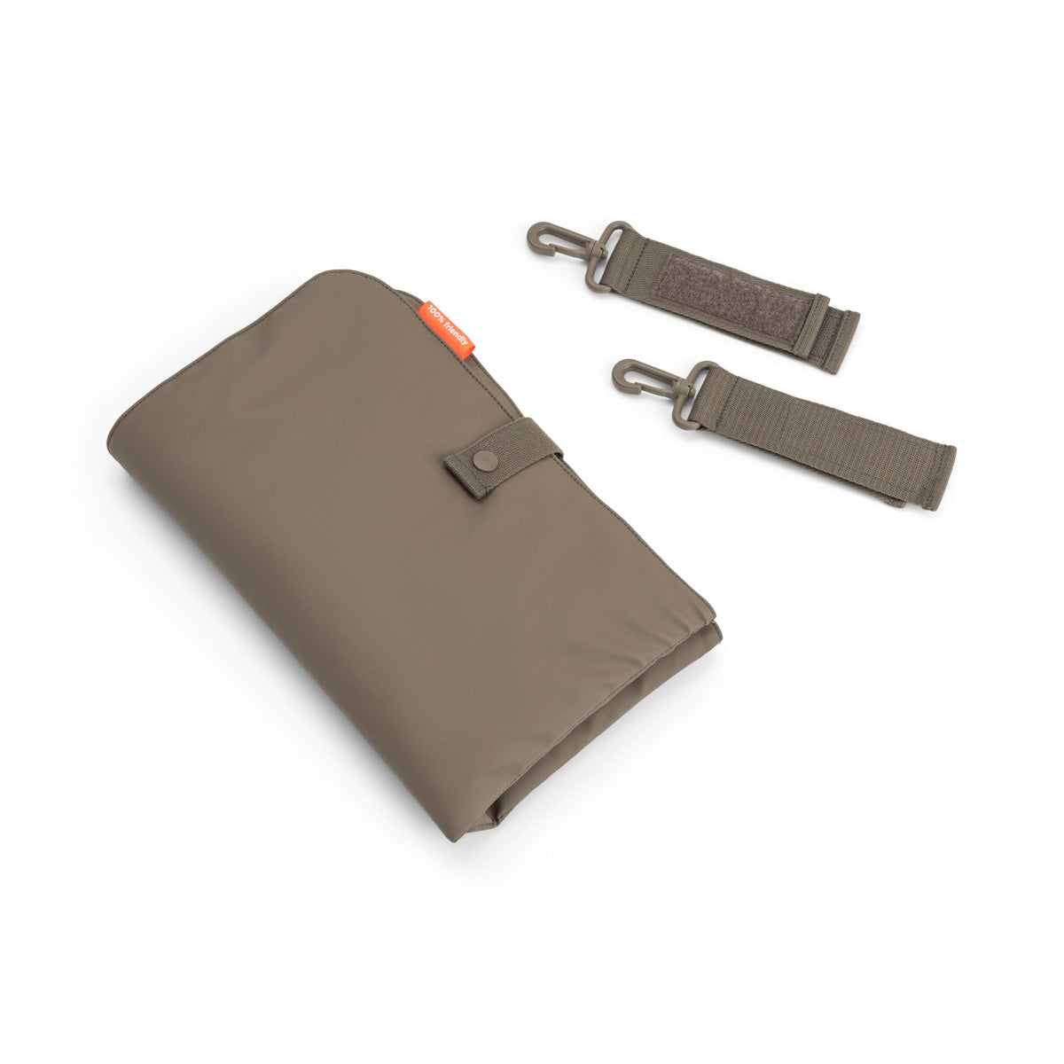 Gesteppte Wickeltasche Taupe