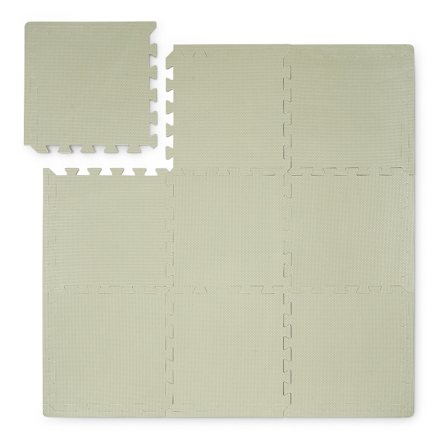Schaumstoff-Spielmatte quadratisch - Eucalyptus
