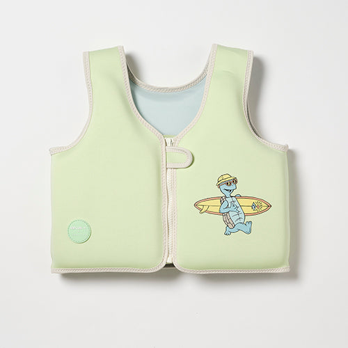 Kids Swim Vest 3-6 Shred Turtle Aqua (SS25)