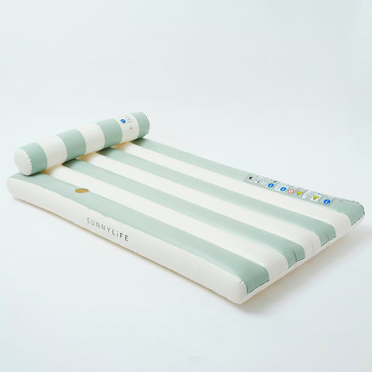 Luftmatratze Luxe Green Stripe (SS25)