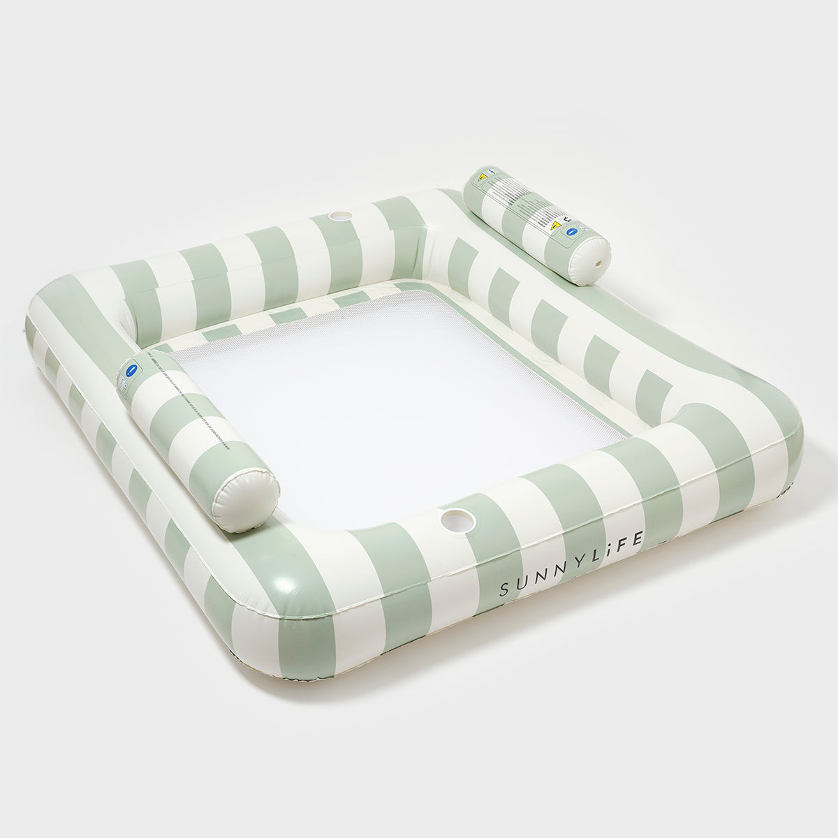 Luxuriöse Doppelluftmatratze Hängematte The Vacay Soft Olive (SS25)
