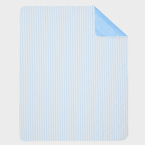 Beach and Picnic Blanket Le Weekend Mid Blue-Cream