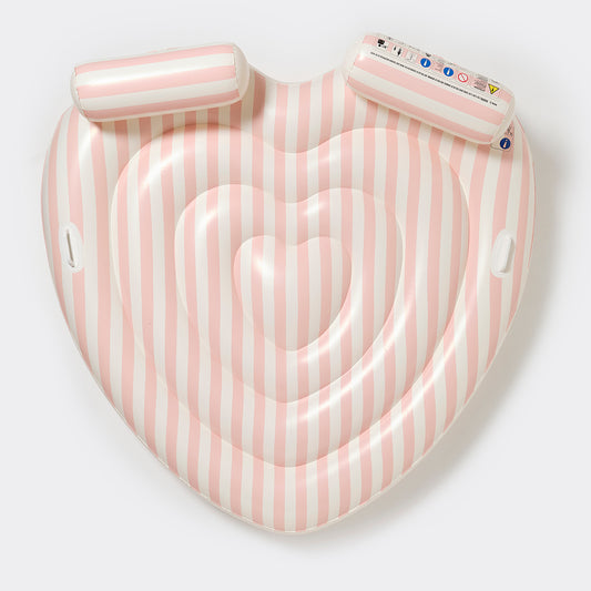 Doppel Luftmatratze Stole My Heart Pink Stripe (SS25)