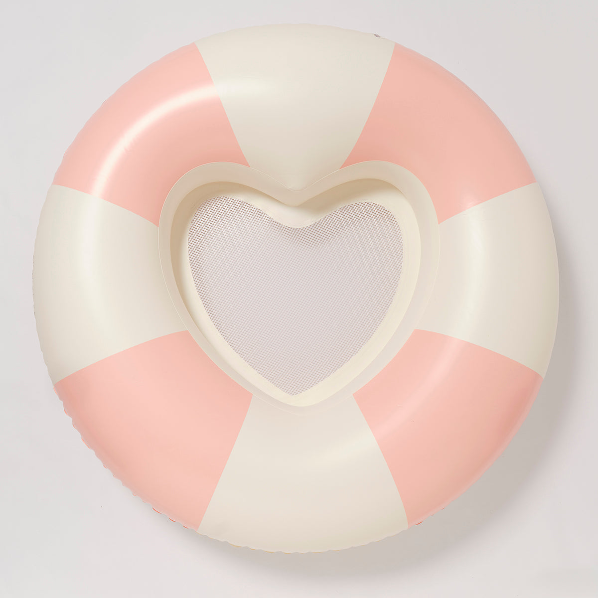 Poolring mit Netz Luxus Stole My Heart Pink Stripe (SS25)