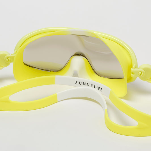 Schwimmbrille gross Kinder Salty der Hai Neon Gelb(SS25)