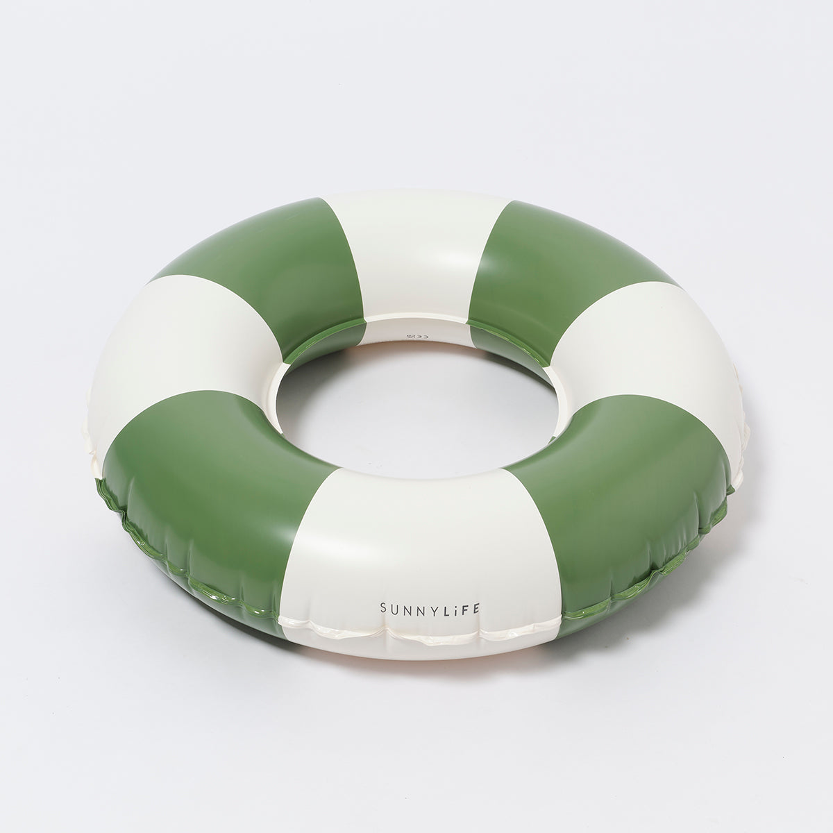 Mini Tube Pool Ring Olive Stripe