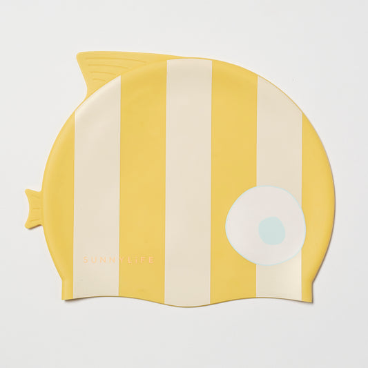 Badekappe Finn der Fisch Mustard Stripes(SS25)