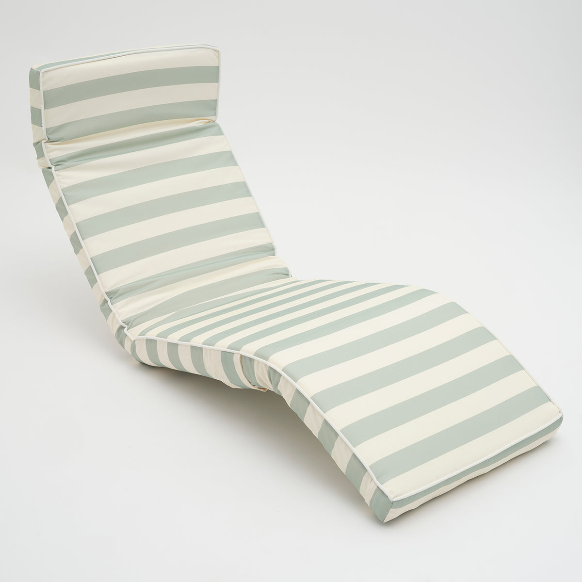 The Lounger Chair Sea Sage Stripe