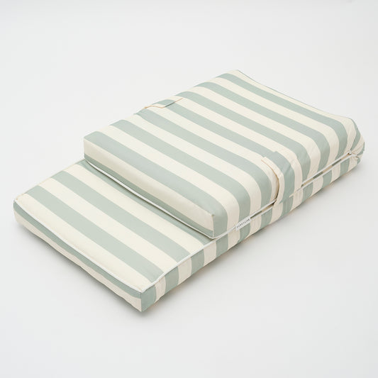The Lounger Chair Sea Sage Stripe