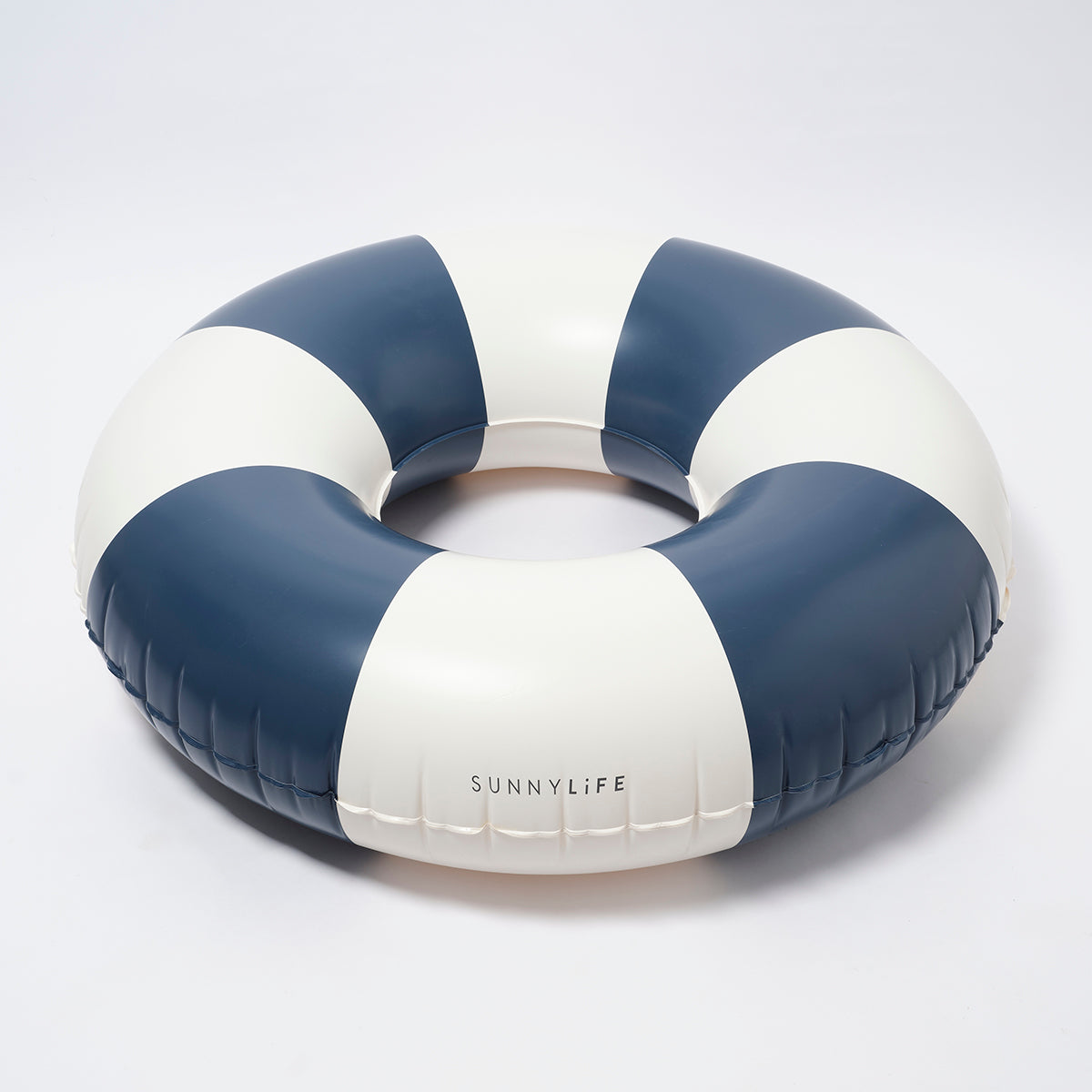 Tube Pool Ring Navy Stripe