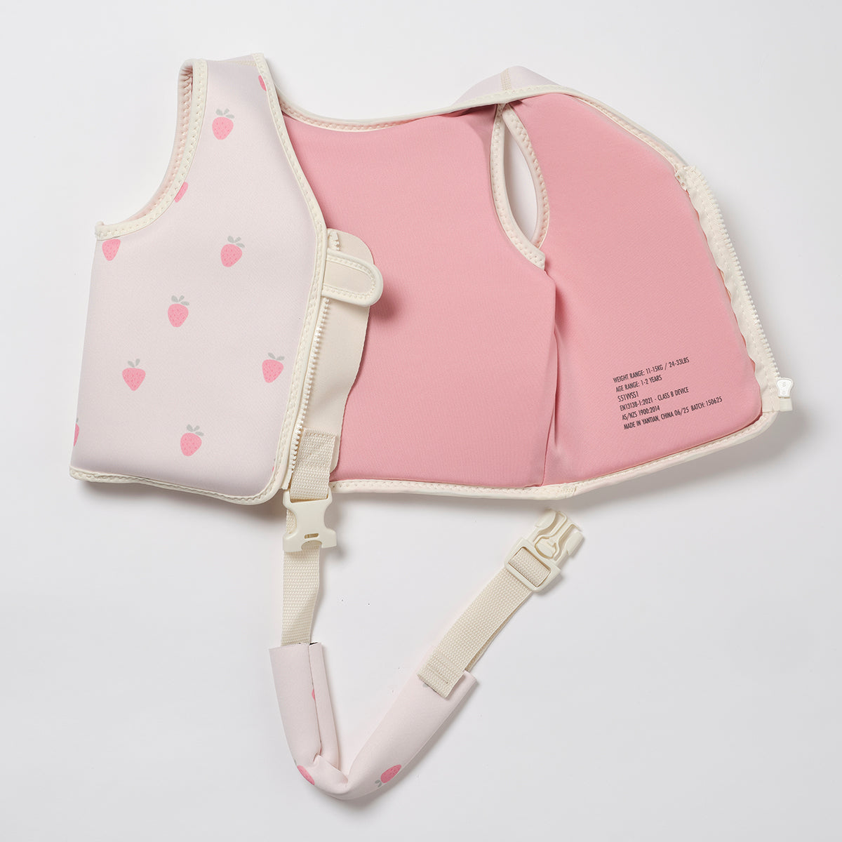 Kids Swim Vest 1-2 Strawberry Sunshine