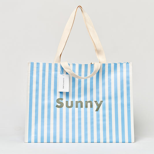 Carryall Beach Bag La Mer Med Blue Stripe