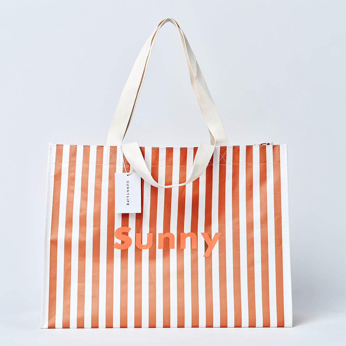 Carryall Beach Bag Tierra Clay Stripe