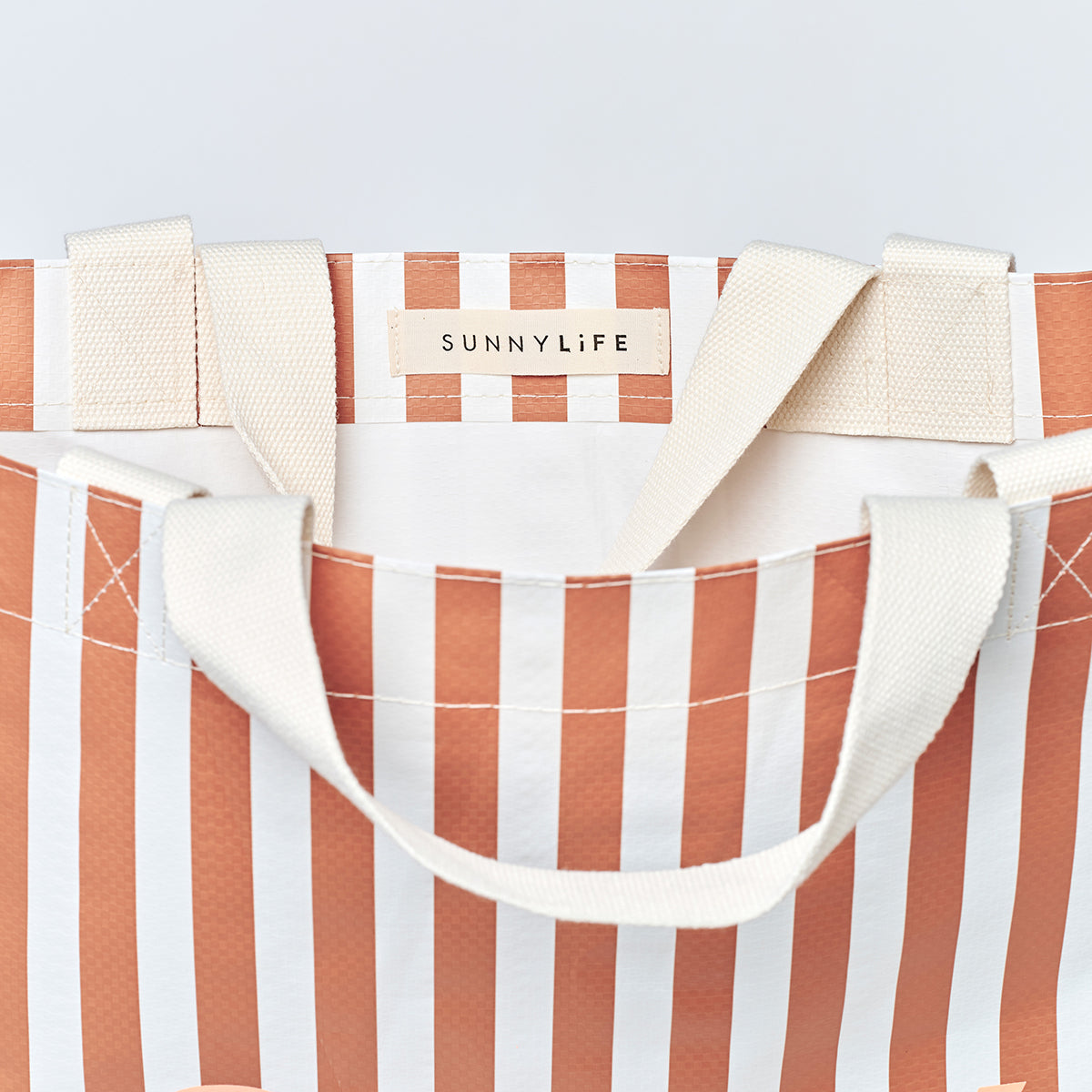 Carryall Beach Bag Tierra Clay Stripe