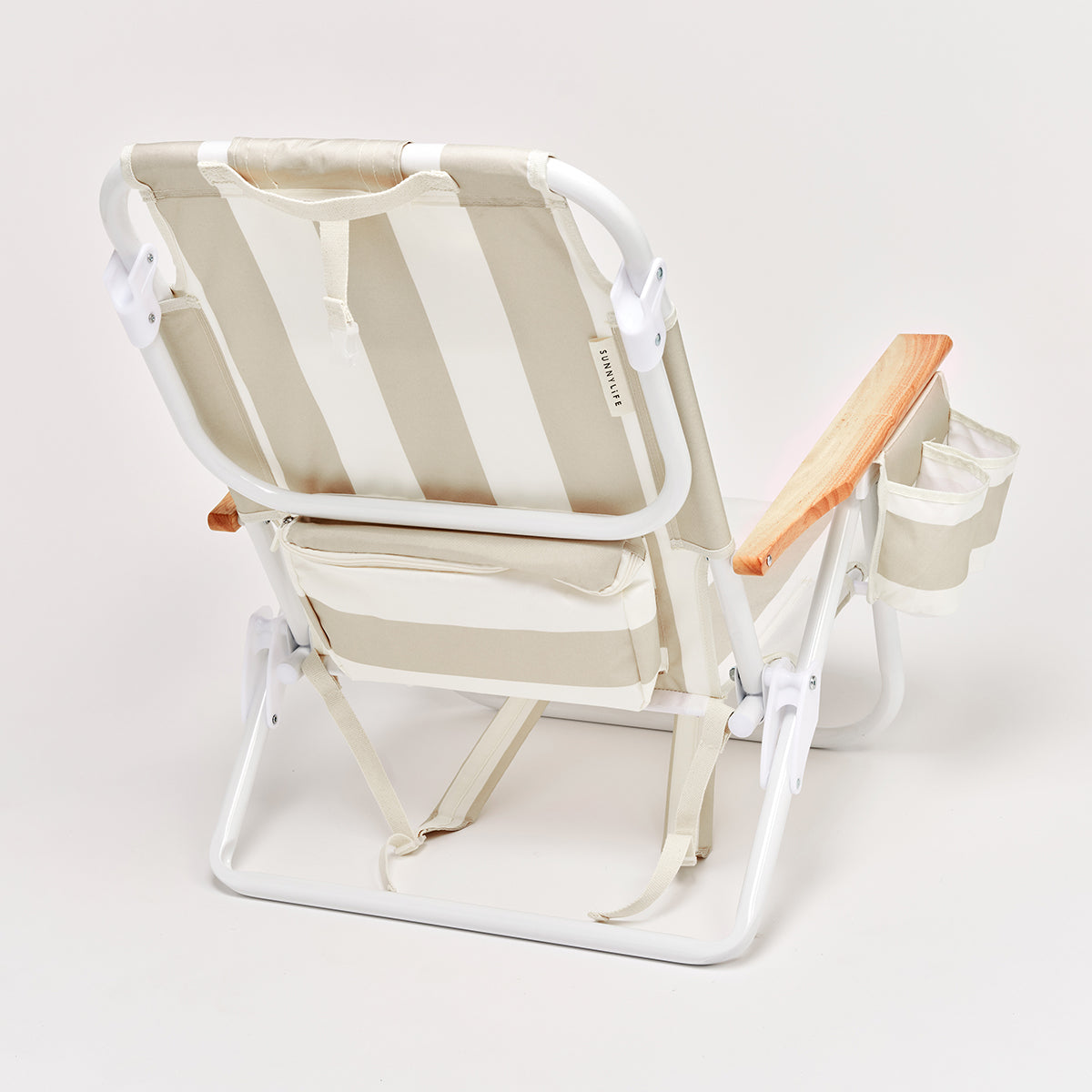 Deluxe Beach Chair Oyster Stripe