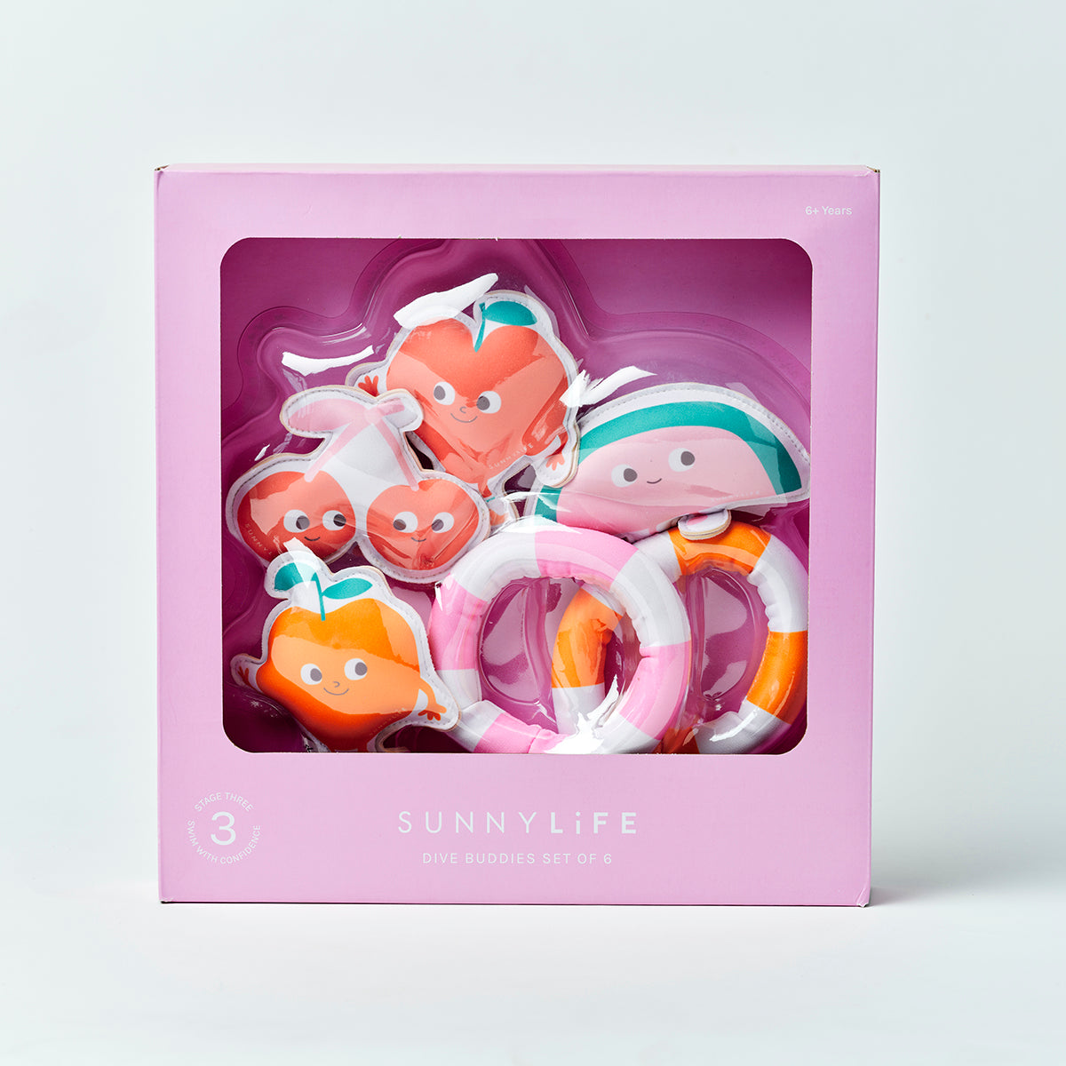 Dive Buddies Poppy the Peach Multi Set of 6